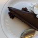 Chocolate mousse cake with whipped cream
